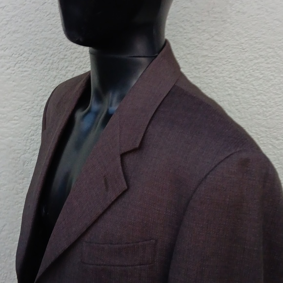 GIANNI VALENTE MEN'S PURE WOOLMARK WOOL (3) BUTTON BLAZER (INDIA) - Picture 3 of 17